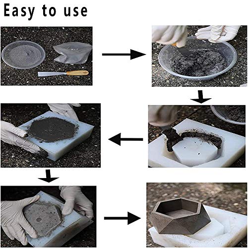 Ritte Molde De Silicona, 3D Planta Silicona Molde, Arcilla De Cerámica, para Hacer Manualidades, Moldes De Hormigón, Moldes para Hacer Cemento, Moldes Hechos a Mano, Herramienta para Moldear Botellas