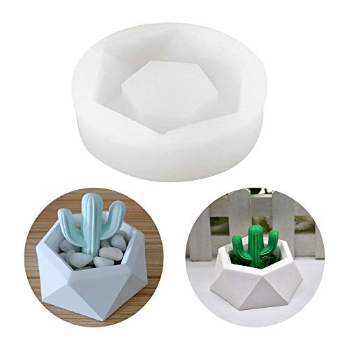 Ritte Molde De Silicona, 3D Planta Silicona Molde, Arcilla De Cerámica, para Hacer Manualidades, Moldes De Hormigón, Moldes para Hacer Cemento, Moldes Hechos a Mano, Herramienta para Moldear Botellas