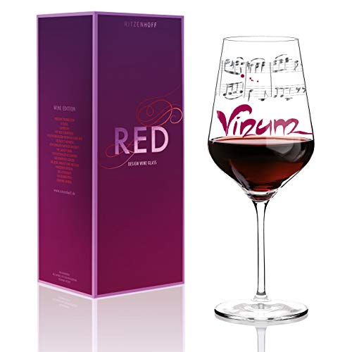 RITZENHOFF 58 cl Annett Wurm Wine Glass, Red