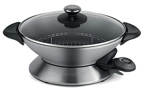 Riviera & Bar qc136 a Wok eléctrico acero inoxidable, 6 L, 2200 W