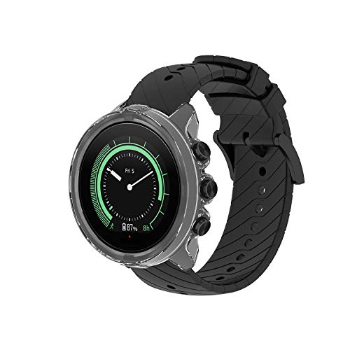 RLTech Funda para Suunto 9, Ultra Delgada Media-Cubierta Silicone Anti-Rasguños Case Cover para Suunto 9/Suunto 9 Baro/Suunto 9 Spartan Sport Wrist HR Baro, Claro