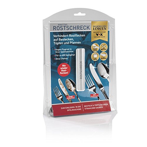 Rokitta's Rostschreck aluminio Pack de 1 unidad | Evita el óxido de cubiertos y ollas | Cuchillos, tenedores y cucharas radiantes | sin agentes químicos