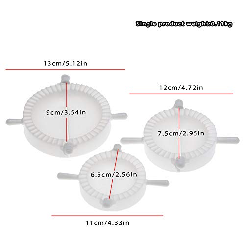 Romote 3pcs Prensa Ravioli Pasta de pasteles de la empanada de masa hervida herramienta del fabricante de Gyoza Empanada del molde del molde