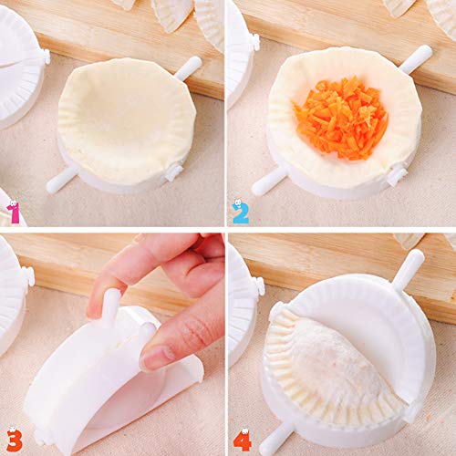 Romote 3pcs Prensa Ravioli Pasta de pasteles de la empanada de masa hervida herramienta del fabricante de Gyoza Empanada del molde del molde