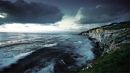 Rompecabezas De 500 Piezas,Saint Jean De Luz Nubes De La Costa Del Mar Oscuro Para Niños Y Adultos Juego De Juguetes De Madera Educativo