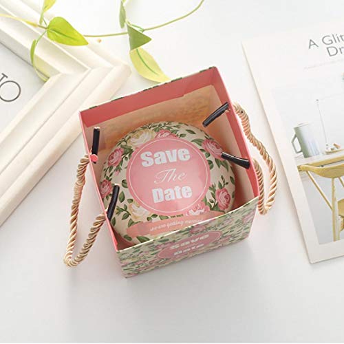 Ronda Macarons Cajas del Caramelo De La Caja del Caramelo Reutilizable Elegante Hojalata Latas Vacías Planas para Regalos De Almacenamiento Caramelos Especias Banquete De Boda De Té