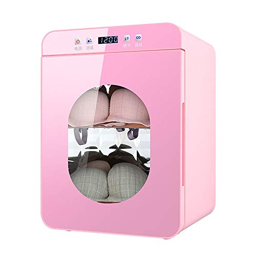 Ropa Interior Máscaras Máquina De Desinfección UV Pasteurización Secadora Pequeño Hogar Ropa De Bebé Toalla Esterilizador Gabinete Acero Inoxidable Estantes Extraíbles Conveniente ( Color : Rosado )