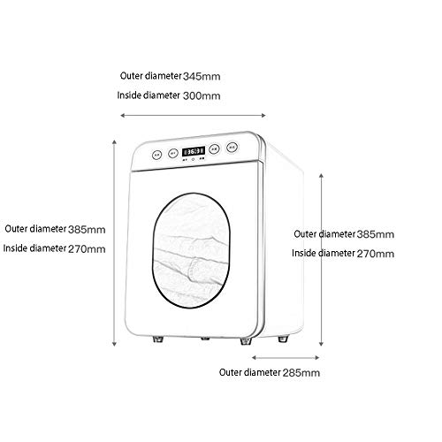 Ropa Interior Máscaras Máquina De Desinfección UV Pasteurización Secadora Pequeño Hogar Ropa De Bebé Toalla Esterilizador Gabinete Acero Inoxidable Estantes Extraíbles Regalo (Color : Blanco)