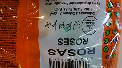 Rosas de gominolas rellenas bolsa de 1 kilo