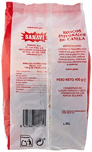 ROSCOS INTEGRALES CANELA 400gr