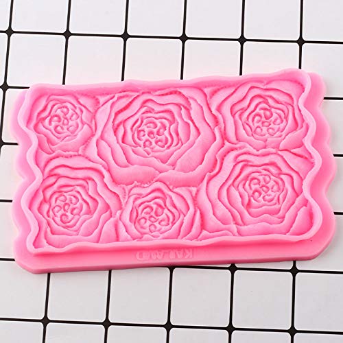 Rose Folds Ruffle Border Silicone Mold Wedding Cupcake Topper Fondant Cake Decorating Tools Candy Clay Chocolate Gumpaste Moulds