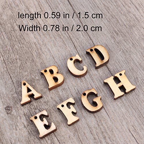 rosenice letras de madera Scrapbooking Discos de paneles de madera manualidades de madera alfabeto 100 piezas