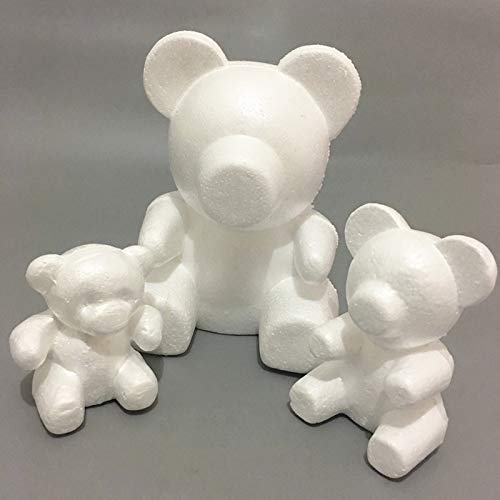 RoSoy Polystyrene Styrofoam White Foam Bear Mold DIY Regalos de Fiesta de San Valentín