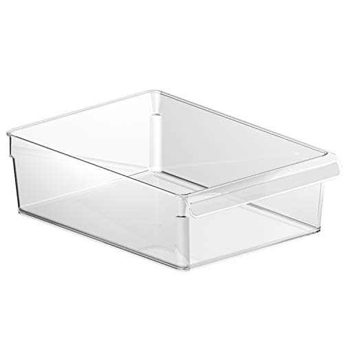 Rotho Loft, Organizador de la nevera 5l, Plástico SAN libre de BPA, transparente, L, 5l 31.0 x 22.0 x 9.0 cm