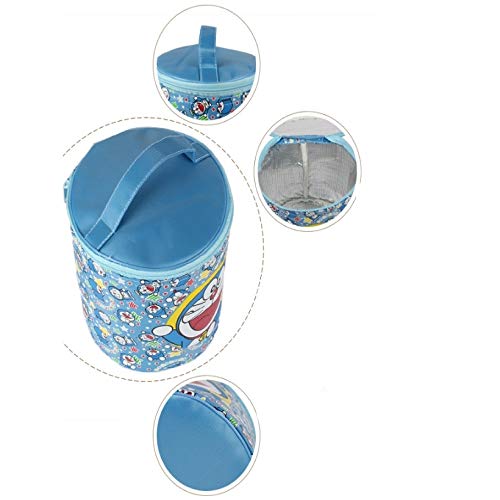 Round Lunch Box Bag Insulation Bag Aluminum Foil Lunch Bagmulti-color Optional Light yellow 23X18cm