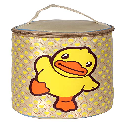 Round Lunch Box Bag Insulation Bag Aluminum Foil Lunch Bagmulti-color Optional Light yellow 23X18cm