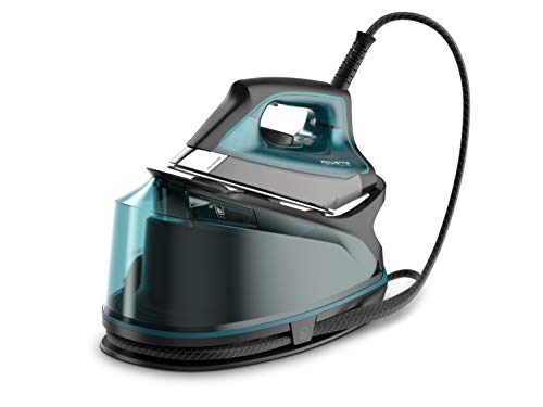 Rowenta Compact Steam Pro - Centro de planchado, 6.3 bares de presión, golpe de vapor de 325 g/minuto, suela antiarañazos deslizante, sistema eco