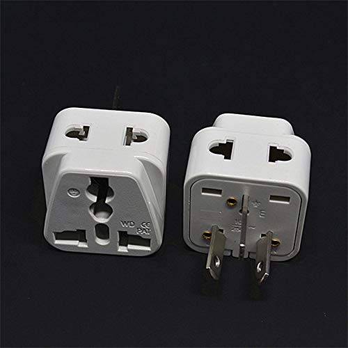 RoxTop Tipo Mini Portale Australia/China Adaptador de Viaje de 2 Maneras Enchufe de Corriente del Enchufe Cambio US/EU/UK/Suiza/Italia/Japón para AU 3 Pin (Blanco)