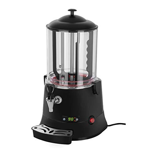 Royal Catering Dispensador De Chocolate Caliente Máquina Comercial RCSS-10 ECO (10 L, 440 W, Temperatura 30-90 °C, libre de BPA, pantalla LED)