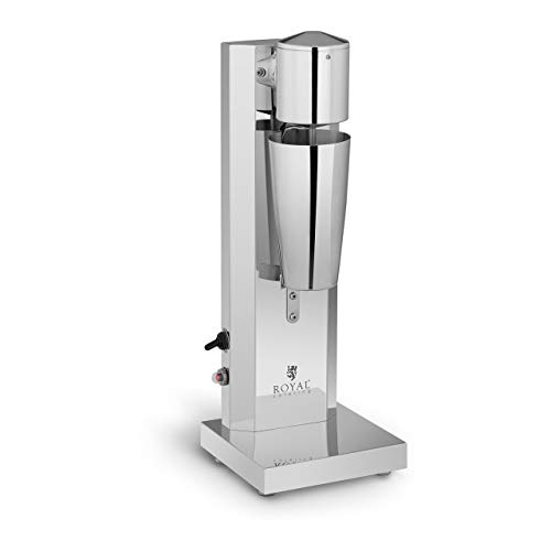 Royal Catering Milkshake Maker Batidora De Batidos RCMS-STD (800 ml, Hasta 20.000 RPM, 2 Velocidades, Acero Inoxidable De Alta Calidad)