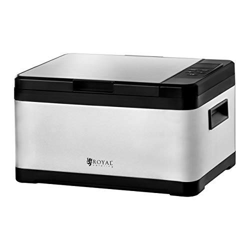 Royal Catering Set Horno Sous-Vide Máquina para Cocinar al Vacío con Envasadora de Alimentos y Rollos RCSV-SET1 (8L, 800 W / 175 W, Velocidad 16 L/min, Ancho MAX. 28 cm, automático/Manual)