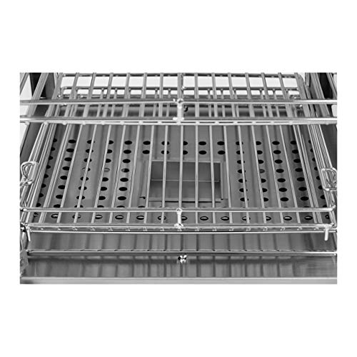 Royal Catering Vitrina Caliente Calentador Eléctrico RCHT-850 (850 W, Rango de temperatura 0-85°C, Cajón para recoger los restos de comida, Separación entre los estantes 11 cm)