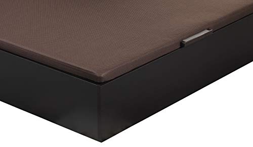 ROYAL SLEEP Canapé Abatible (135x190) de Gran Capacidad, Tapa 3D Transpirable, Color wengué