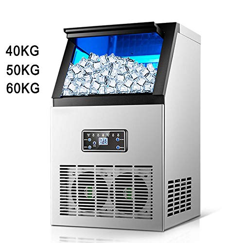 ROZIN Máquina De Fabricación De Hielo Automática, Máquina Comercial De Cubitos De Hielo, Pequeña Maquinaria De Negocios, Máquina De Bolas De Hielo para Té De La Leche, Bar, Cafetería