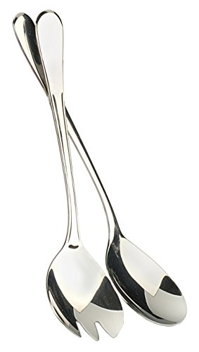 RSVP Monty's Salad Servers Spoons Endurance Stainless Steel Table Setting Tongs