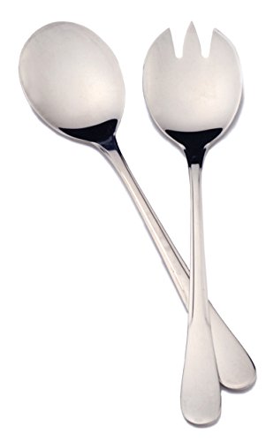 RSVP Monty's Salad Servers Spoons Endurance Stainless Steel Table Setting Tongs