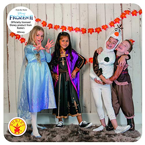 Rubies 300509 7 – 8 Disney Frozen 2 Fancy Dress, Unisex Niños, Multicolor