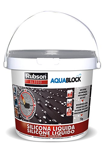 Rubson 1890693 Impermeabilizante Silicona líquida gris, 1 Kg