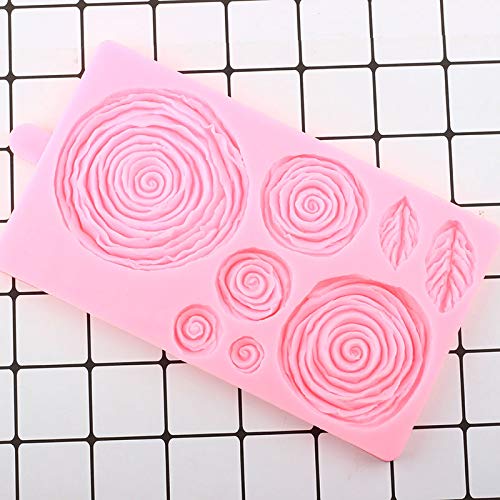 Ruffled Rose Flower Silicone Cake Border Fondant Molds DIY Wedding Cake Decorating Tools Cupcake Candy Chocolate Gumpaste Mould