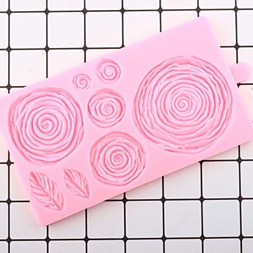 Ruffled Rose Flower Silicone Cake Border Fondant Molds DIY Wedding Cake Decorating Tools Cupcake Candy Chocolate Gumpaste Mould