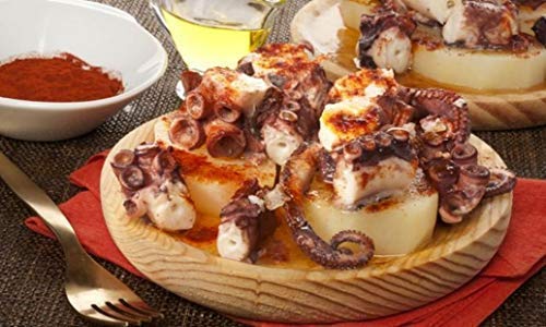 Ruibal - Platos para Pulpo de Madera - Set de 6 - Ø 26 cmPino de primera calidad Ideal para comer pulpo a la gallega, pulpo.