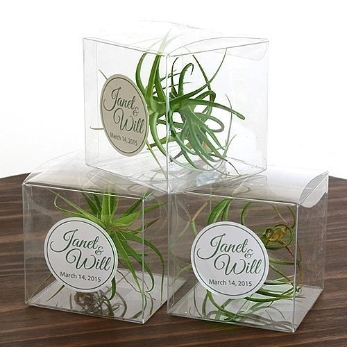 RUSPEPA Cajas Transparentes del Pet Doméstico 30pcs / Cajas de Regalo Claras para Los Favores de la Fiesta de la Boda, del Fiesta y de la Ducha de Bebé, 8 x 8 x 8 CM