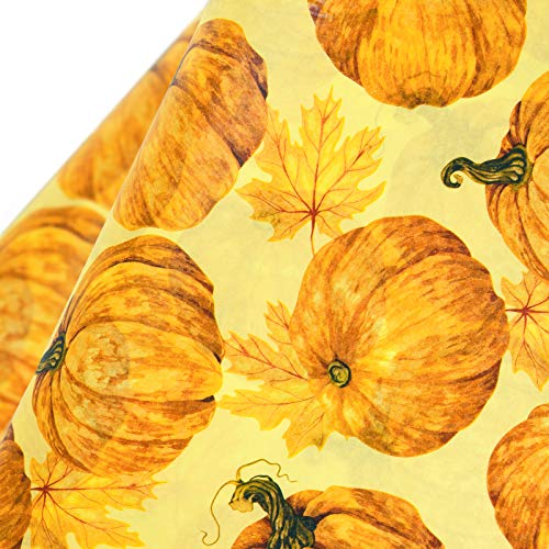 RUSPEPA Papel De Seda Para Envolver Regalos - Calabaza Con Diseño De Hoja De Arce Papel De Envoltura De Regalos A Granel Para Empacar, Manualidades De Bricolaje - 50 X 70 cm - 25 Hojas