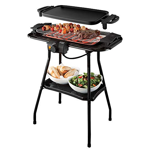 Russell Hobbs 20950-56 - Barbacoa (2000 W, Barbacoa, Eléctrico, 740 cm², Barril, Parrilla + plancha)