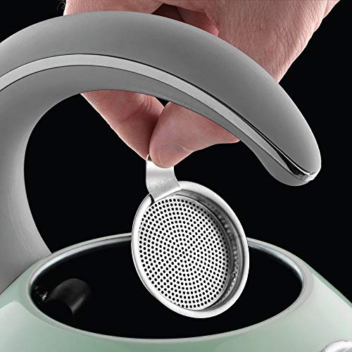 Russell Hobbs Bubble - Hervidor de Agua Eléctrico (2300 W, 1,5l, Acero Inoxidable, Verde Pastel) - ref. 24404-70