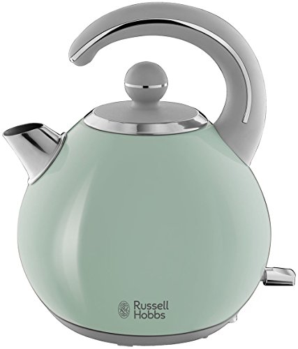 Russell Hobbs Bubble - Hervidor de Agua Eléctrico (2300 W, 1,5l, Acero Inoxidable, Verde Pastel) - ref. 24404-70