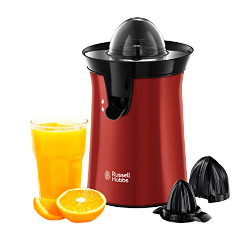 Russell Hobbs Colours Plus - Exprimidor de zumo (eléctrico, 2 accesorios, 60 W, rojo) ref. 26010-56