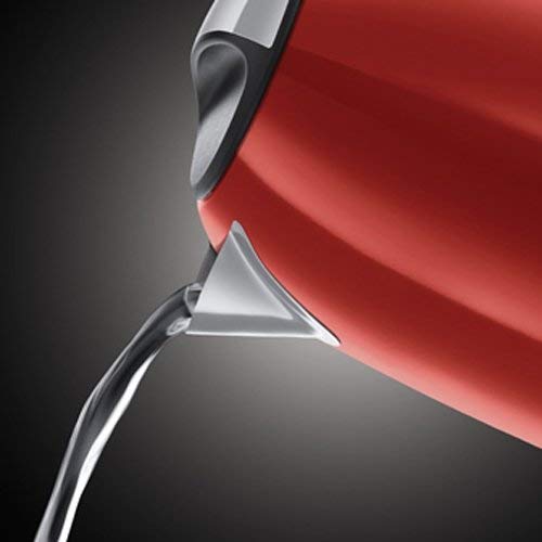 Russell Hobbs Colours Plus - Hervidor de Agua Eléctrico (2400 W, 1,7l, Acero Inoxidable, Rojo) - ref. 20412-70