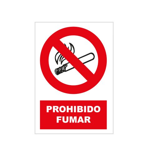 S21 Señalización PRR3090.G Señal prohibido fumar, Multicolor