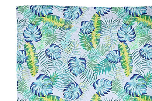 S4Sassy Azul Tropical Flex Algodón Cocina Decorativa Cóctel-Cena Servilletas De Tela Impresa Vacaciones-18 x 18