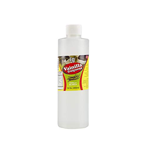 Sabor de vainilla (ingrediente para hornear), transparente, botella de plástico 450ml - Vainilla Blanca GUIGUENA 450ml