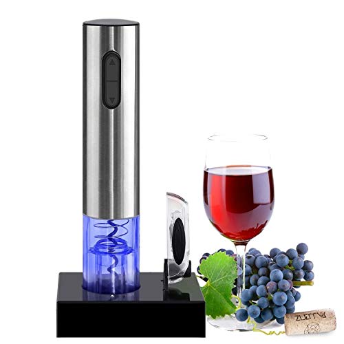 SACACORCHOS ELECTRICO RECARGABLE BATERIA ABREBOTELLAS AUTOMATICO BASE RECARGABLE CORTADOR DE CAPSULAS