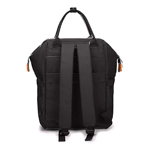 sacport @ Mochilas para Pañales de Viaje Multi-Funcional Gran Capacidad Impermeable con Biberones Bolsillos Bolsa de Hombro Grande Bolso para Bebés Mamá Madre y el Cuidado del Bebé - Negro