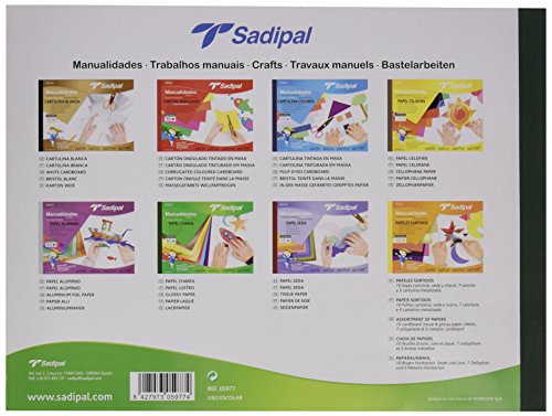 Sadipal 936181 - Cuaderno de manualidades con papel charol