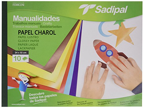 Sadipal 936181 - Cuaderno de manualidades con papel charol