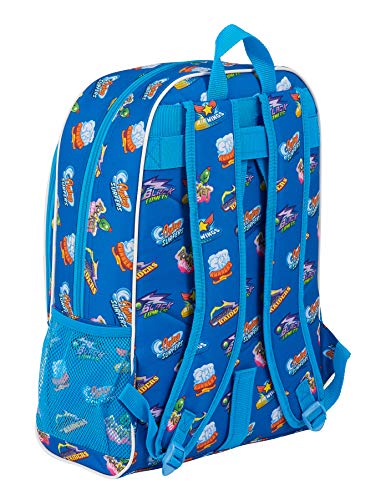 Safta Mochila Escolar de Superzings Serie 5, Azul, 320x140x420mm